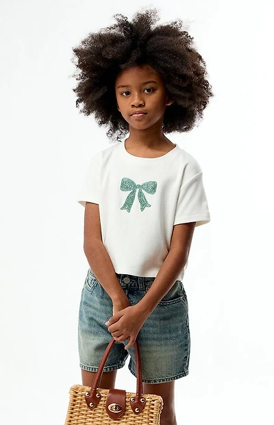 Pacsun Kids Bow Embellished Skimmer T-Shirt