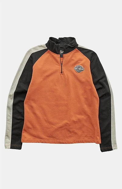 PS VINTAGE Orange 2000s Harley Davidson Sweatshirt