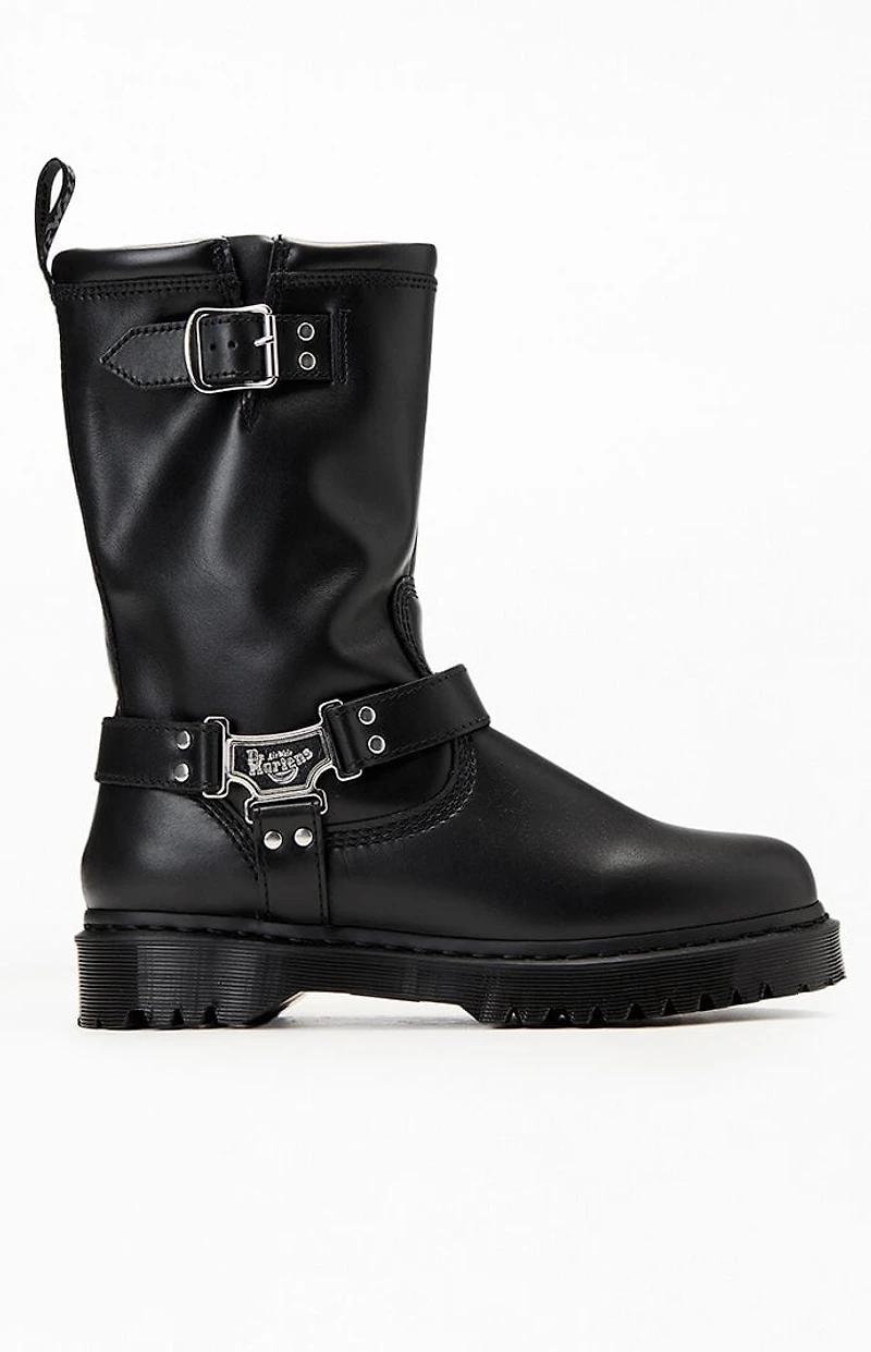 Dr Martens Anistone Hi Leather Biker Boots
