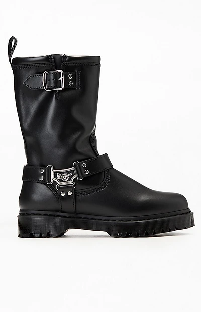 Dr Martens Anistone Hi Leather Biker Boots