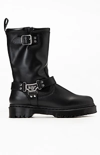 Dr Martens Anistone Hi Leather Biker Boots
