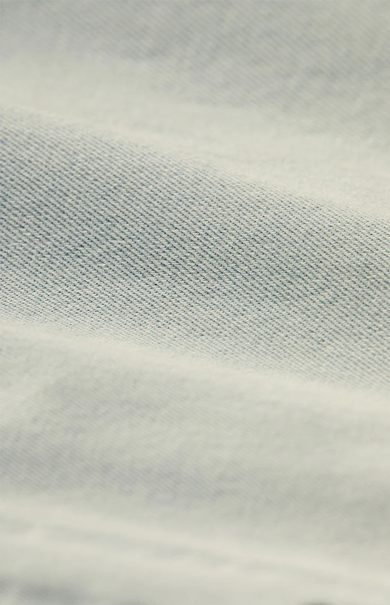 Fear of God ESSENTIALS Light Wash Denim Filled Shacket