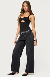 Edikted Shulah Cutout Cupped Bodysuit