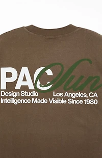 Pacsun Brown Design Studio T-Shirt