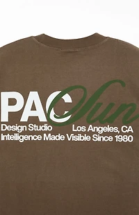 Pacsun Brown Design Studio T-Shirt