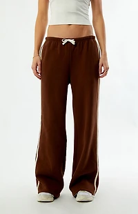 Rhythm Brown Contrast Track Baggy Sweatpants