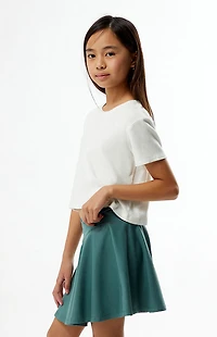 PAC 1980 Kids WHISPER Active Sage Crossover Mini Skort