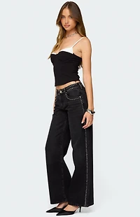 Edikted Contrast Peekaboo Corset