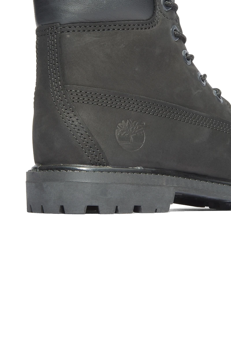 Timberland Women's Black Premium 6inch Lace-Up Waterproof Boots