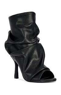 AZALEA WANG Women's Black Apex Stiletto Booties