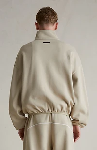 Fear of God ESSENTIALS Timber & Cloud White Modern Fleece Track Jacket