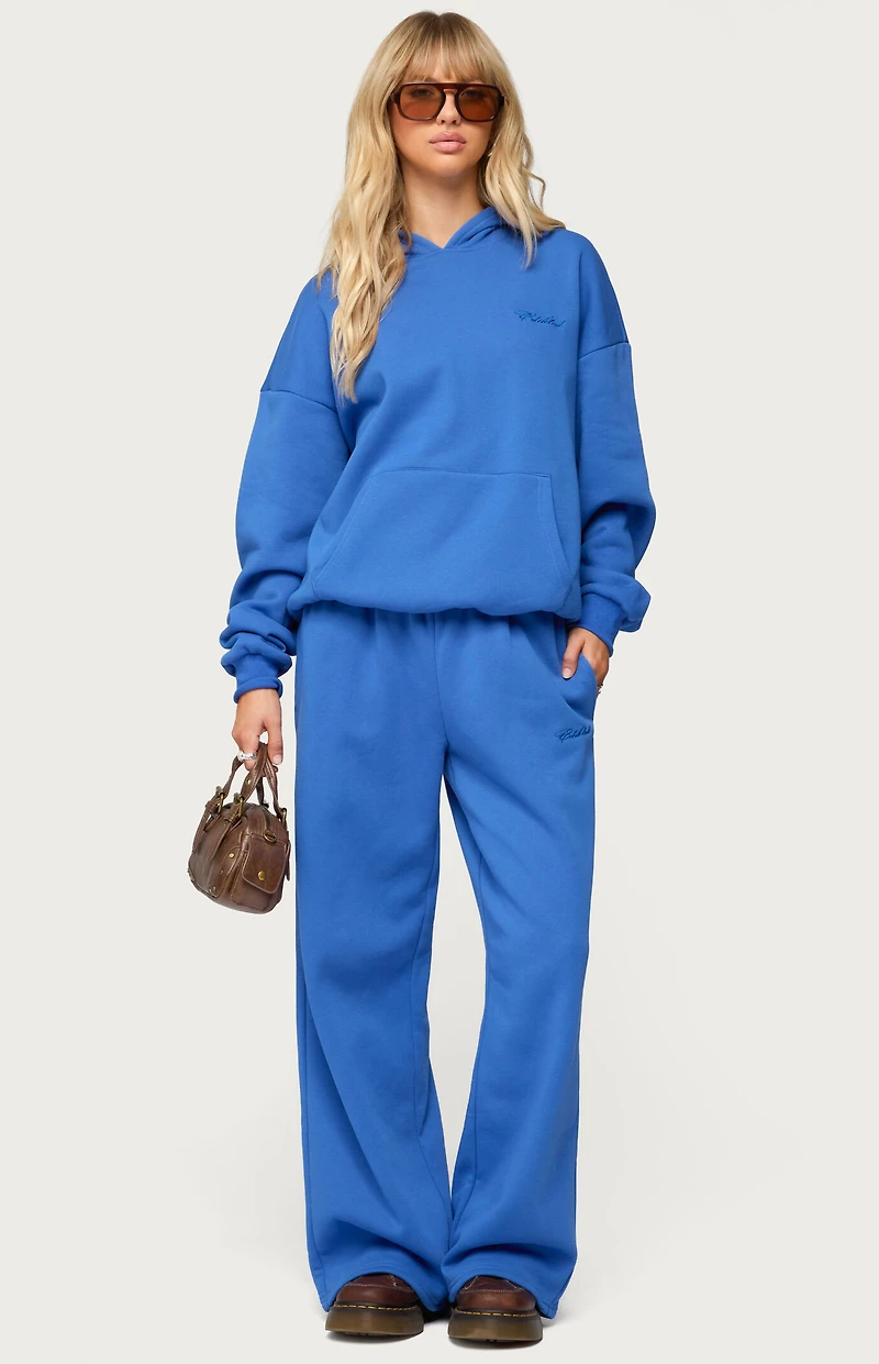 Edikted Basic Girl Wide Leg Sweatpants
