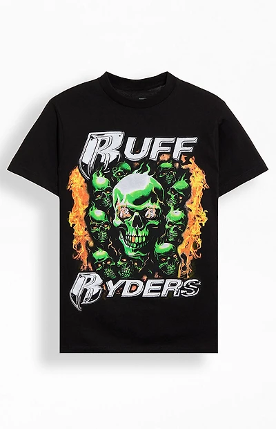 Ruff Ryders Flaming Skull T-Shirt