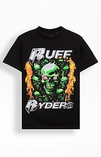 Ruff Ryders Flaming Skull T-Shirt