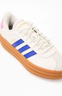 adidas Women's Pink & Blue VL Court Bold Sneakers