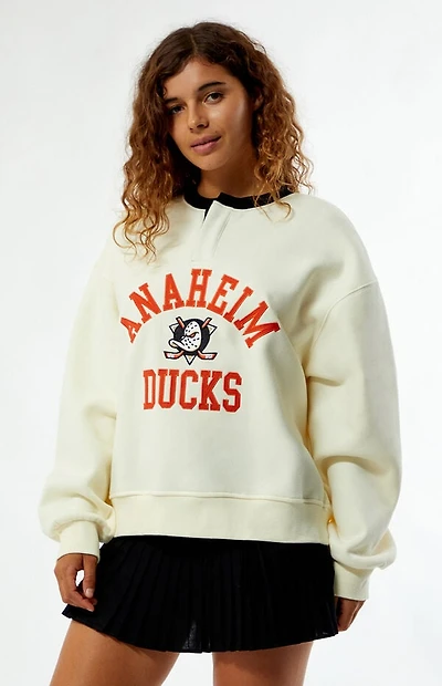 WILD COLLECTIVE x NHL Anaheim Ducks Henley Sweatshirt