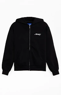 Awake NY Black Logo Full Zip Hoodie