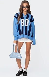 Edikted Larson Oversized Polo Sweater