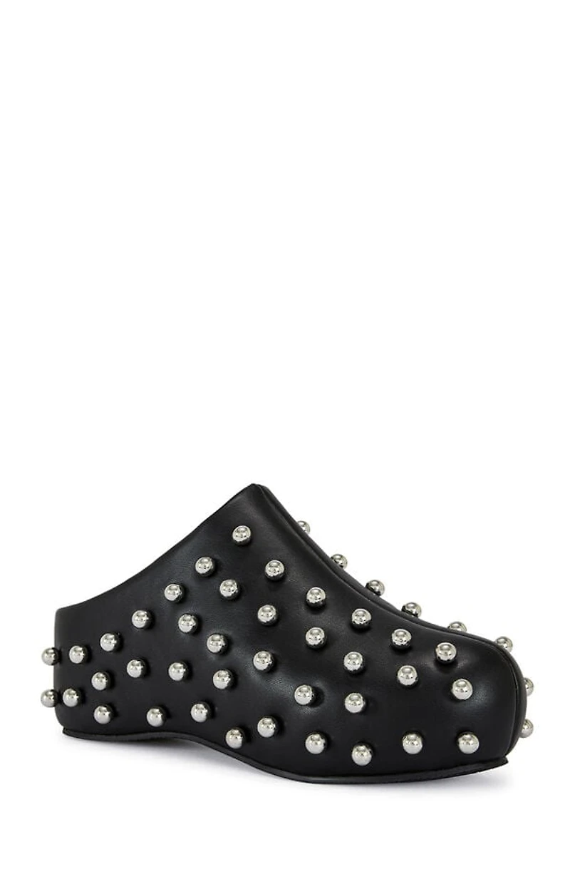 AZALEA WANG Women's Darwinstud Faux Leather Mules