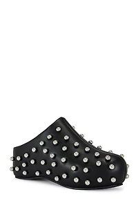 AZALEA WANG Women's Darwinstud Faux Leather Mules