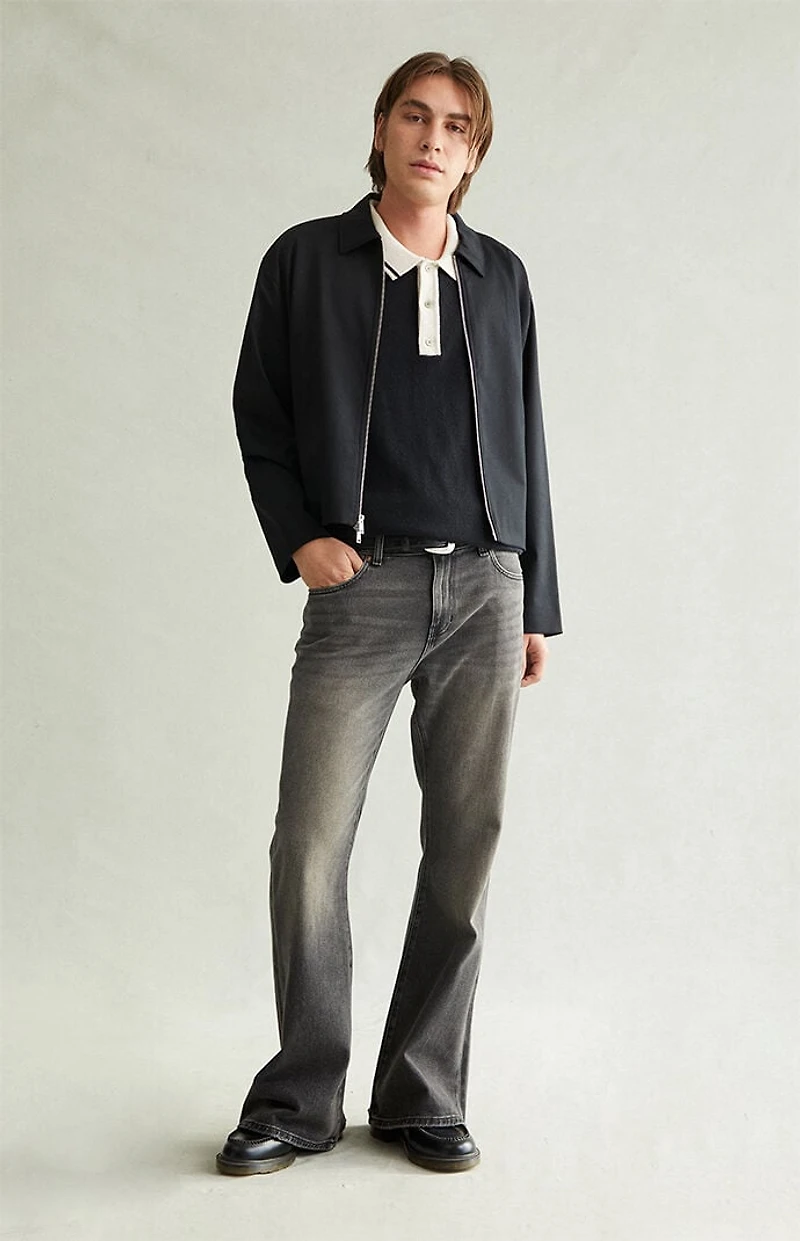 Pacsun Jordan Baggy Bootcut Jeans Washed Black