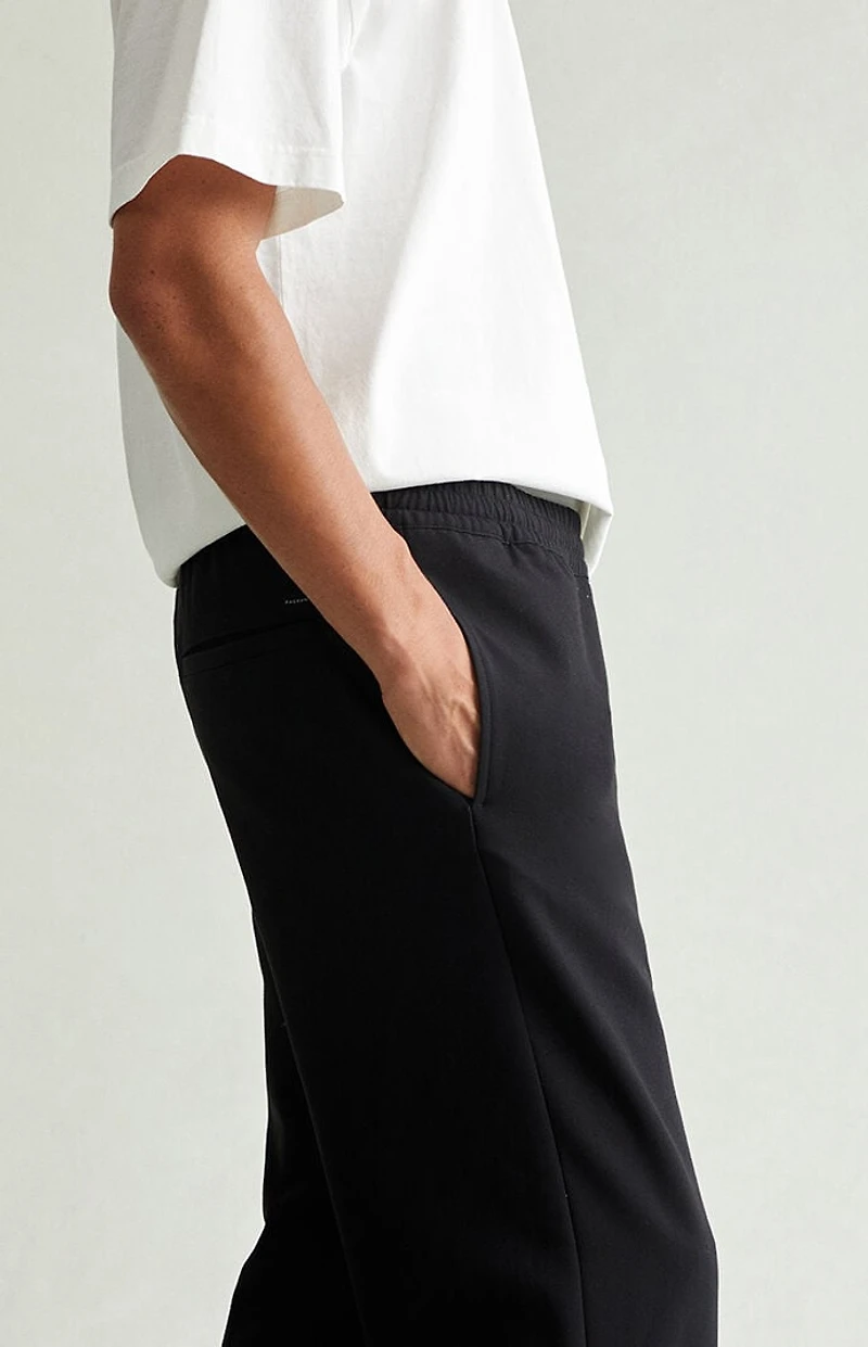 Pacsun Black Straight Drawstring Trousers