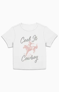 Cool It Cowboy Cropped T-Shirt