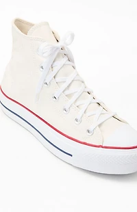 Converse Women's White Stars Chuck Taylor All Star Lift High Top Sneakers