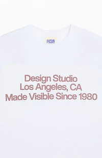 Pacsun White Design Studio Oversized T-Shirt