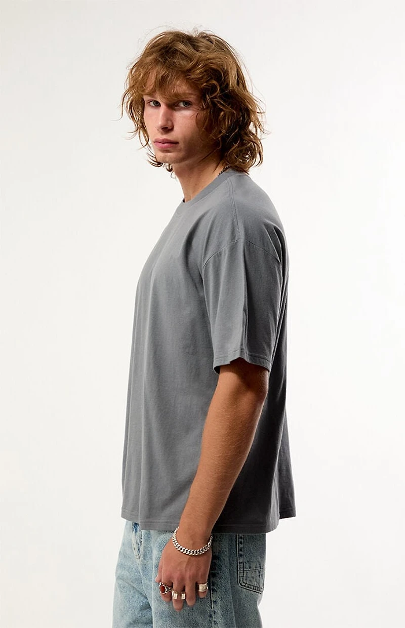 PS Basics Gray Basic Oversized T-Shirt