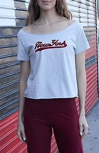 John Galt New York Velvet Robyn Off-The-Shoulder Top