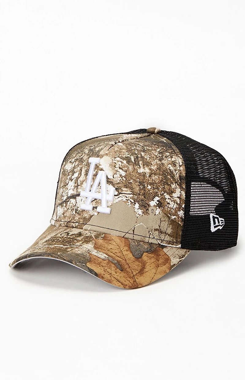 New Era LA Dodgers Camo 9FORTY Trucker Hat