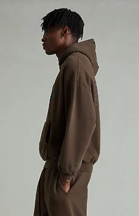 Fear of God ESSENTIALS Brown '90s Fleece Hoodie