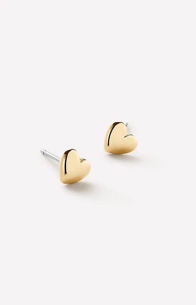 Ana Luisa Lev Stud Heart Earrings
