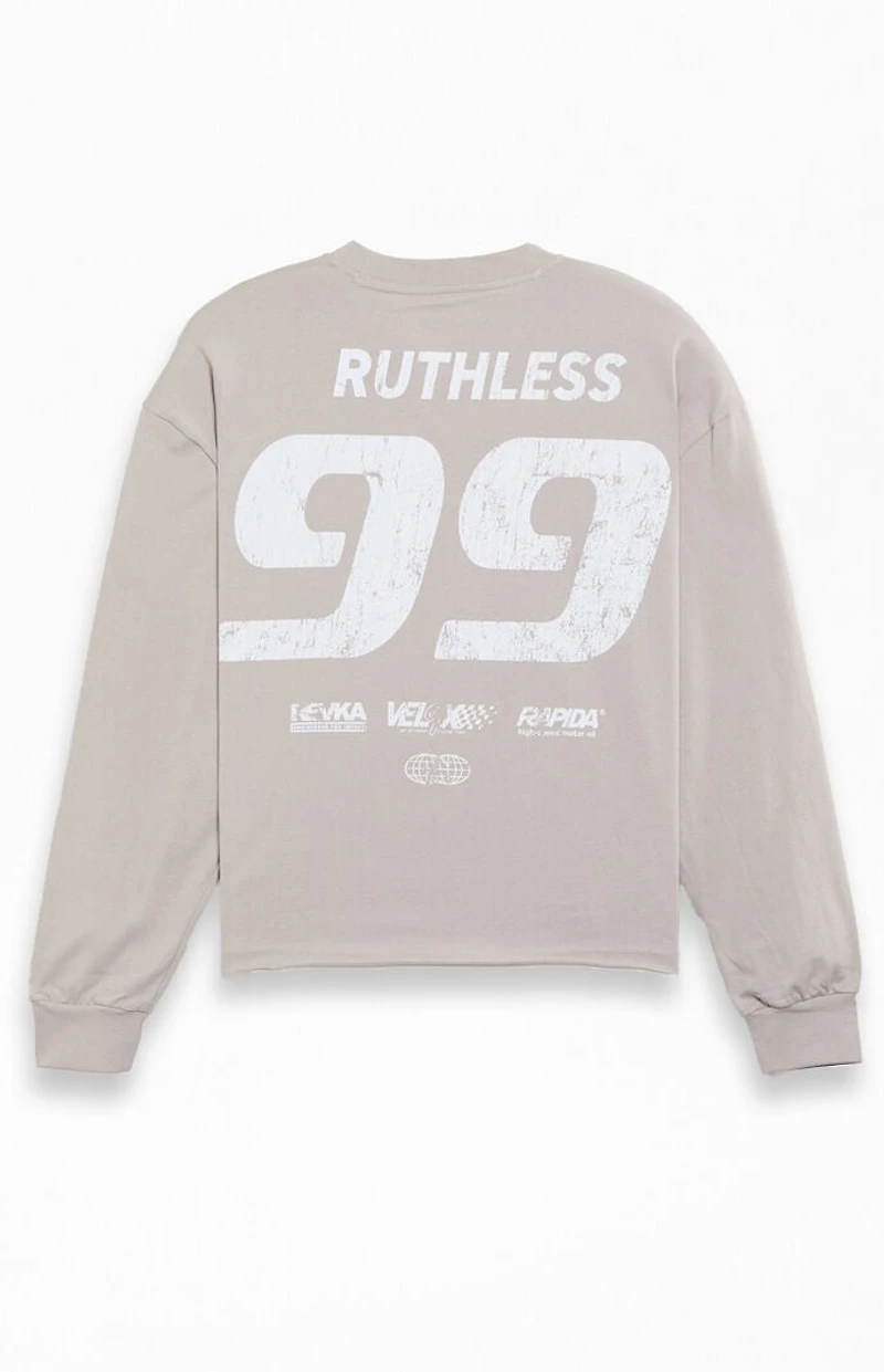 Pacsun Ruthless Cropped Long Sleeve T-Shirt