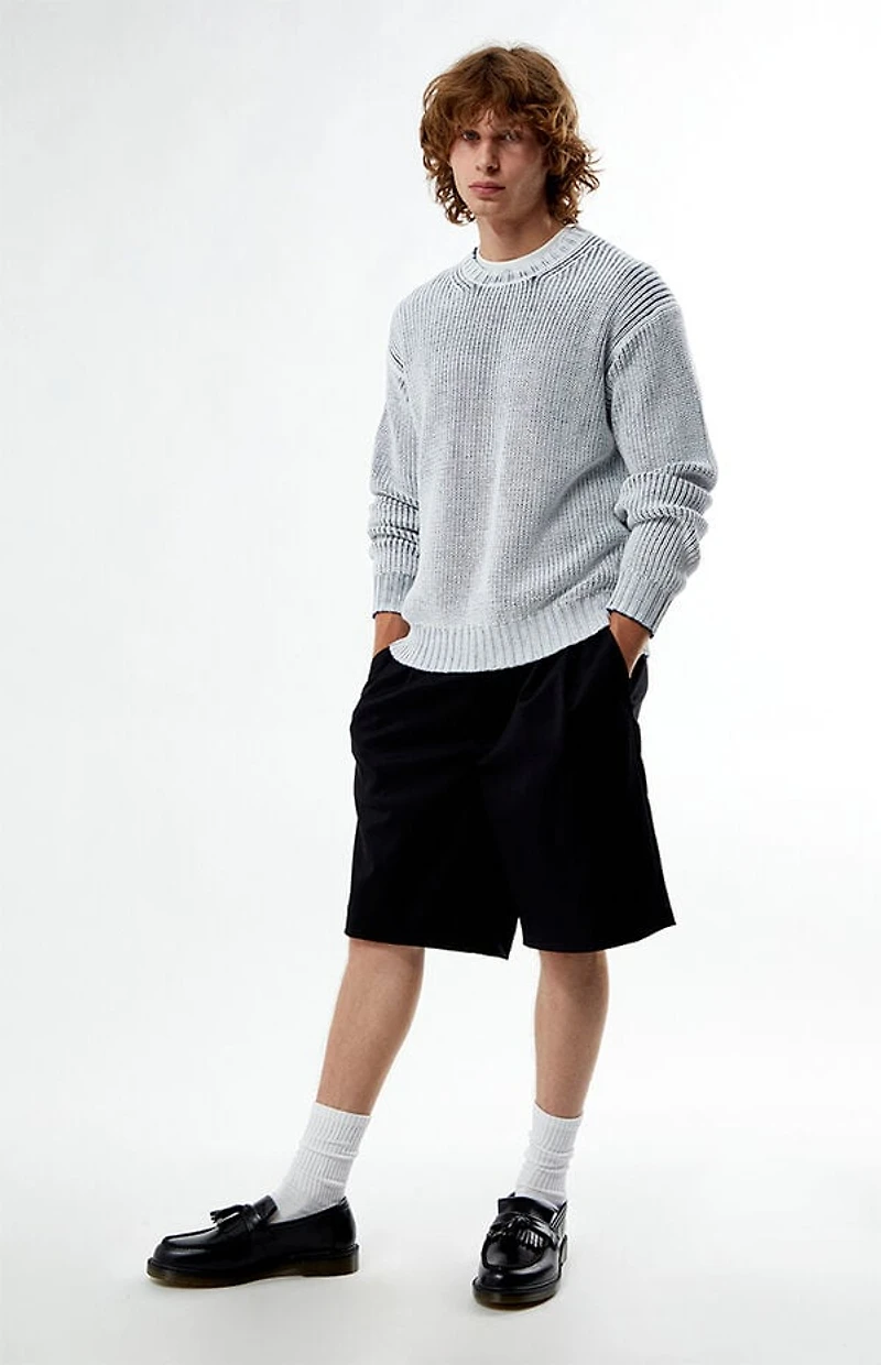 FIELD OF STUDY by Pacsun Black Trouser Baggy Shorts