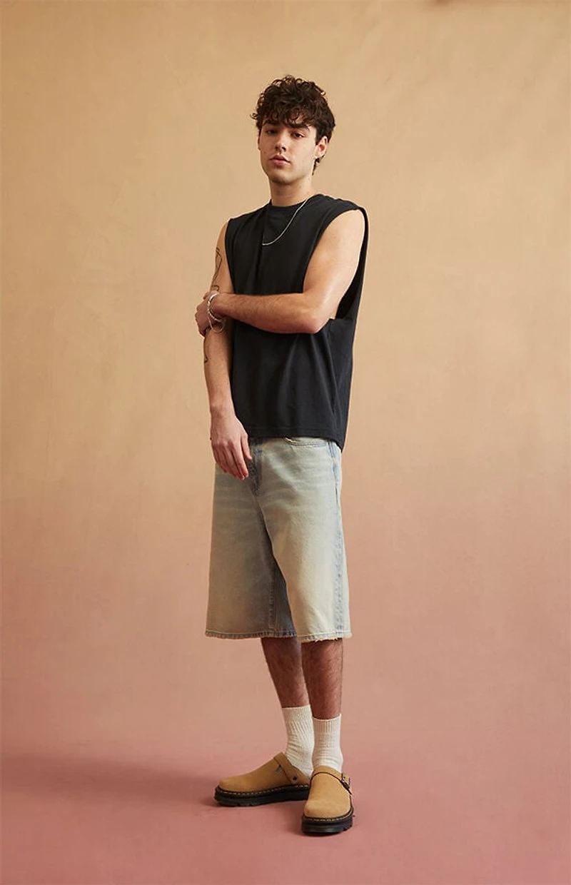 RARE DNM EDIT Light Blue Baggy Denim Shorts