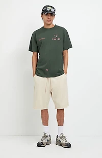 Pacsun Tan Fleece Volley Sweat Shorts