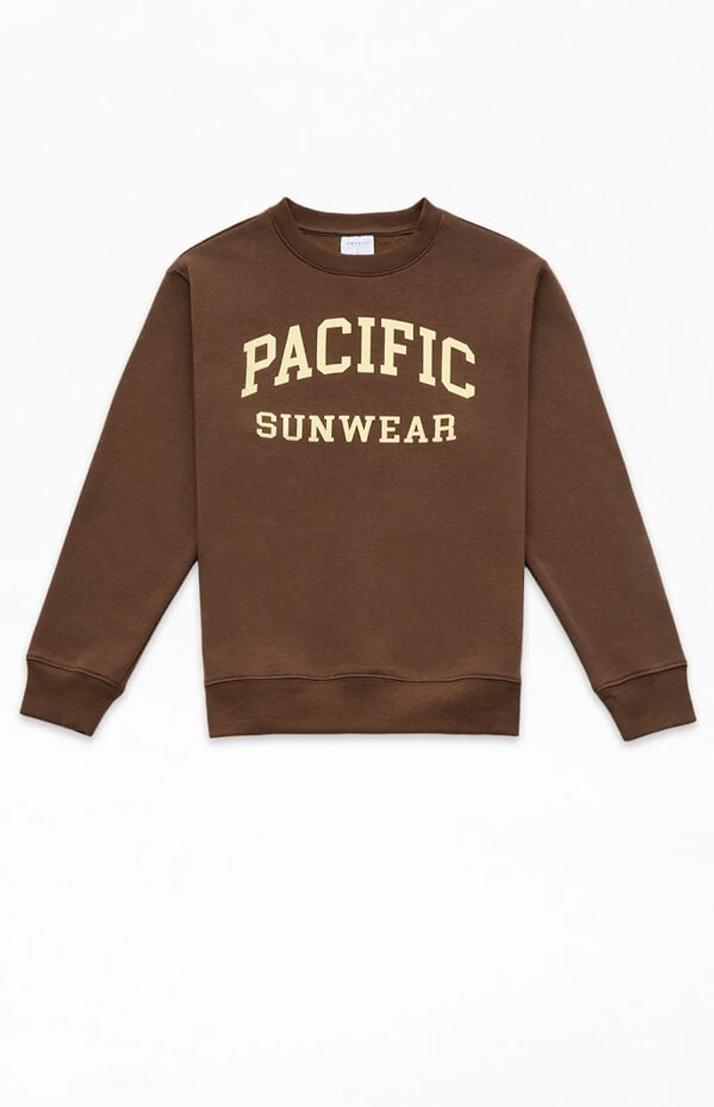 Pacsun Kids Brown Crew Neck Sweatshirt