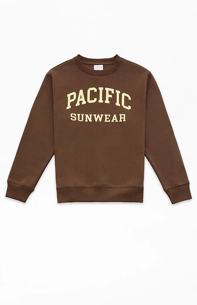 Pacsun Kids Brown Crew Neck Sweatshirt