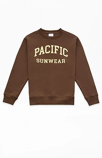 Pacsun Kids Brown Crew Neck Sweatshirt