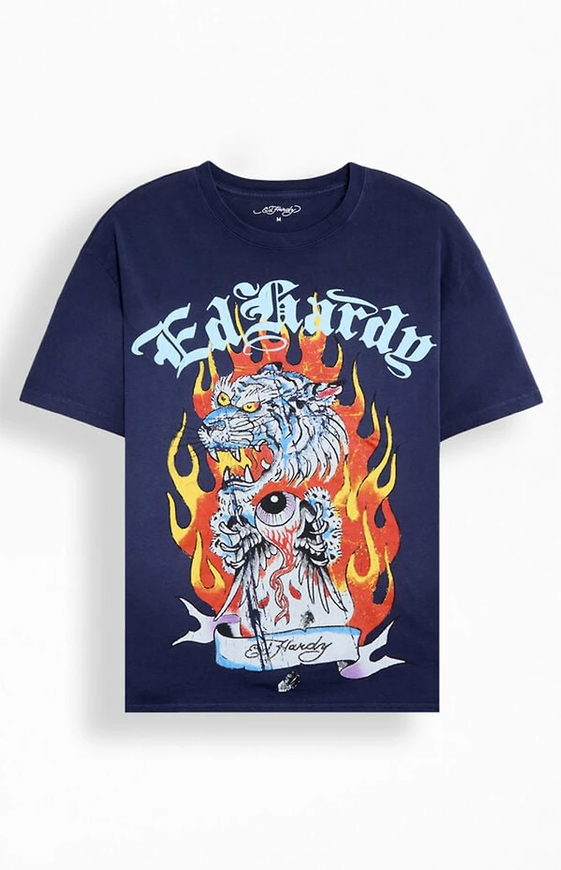 Ed Hardy Tiger Flame T-Shirt