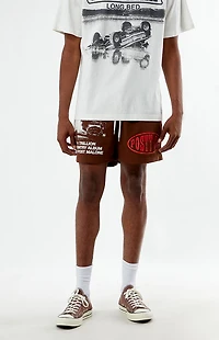 Post Malone Brown 4.5" Swim Trunks