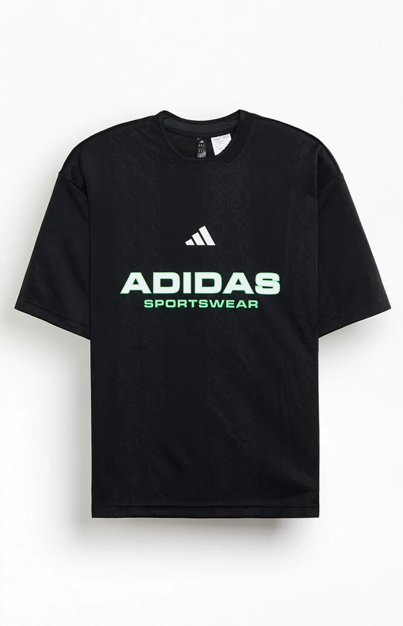 adidas Black Jacquard T-Shirt