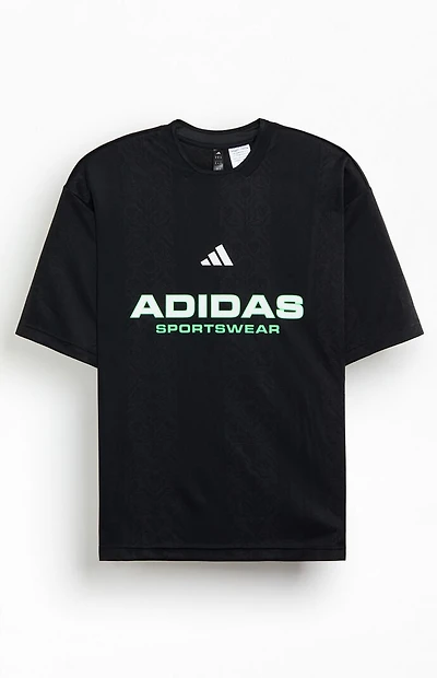 adidas Black Jacquard T-Shirt