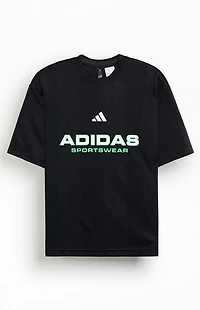 adidas Black Jacquard T-Shirt