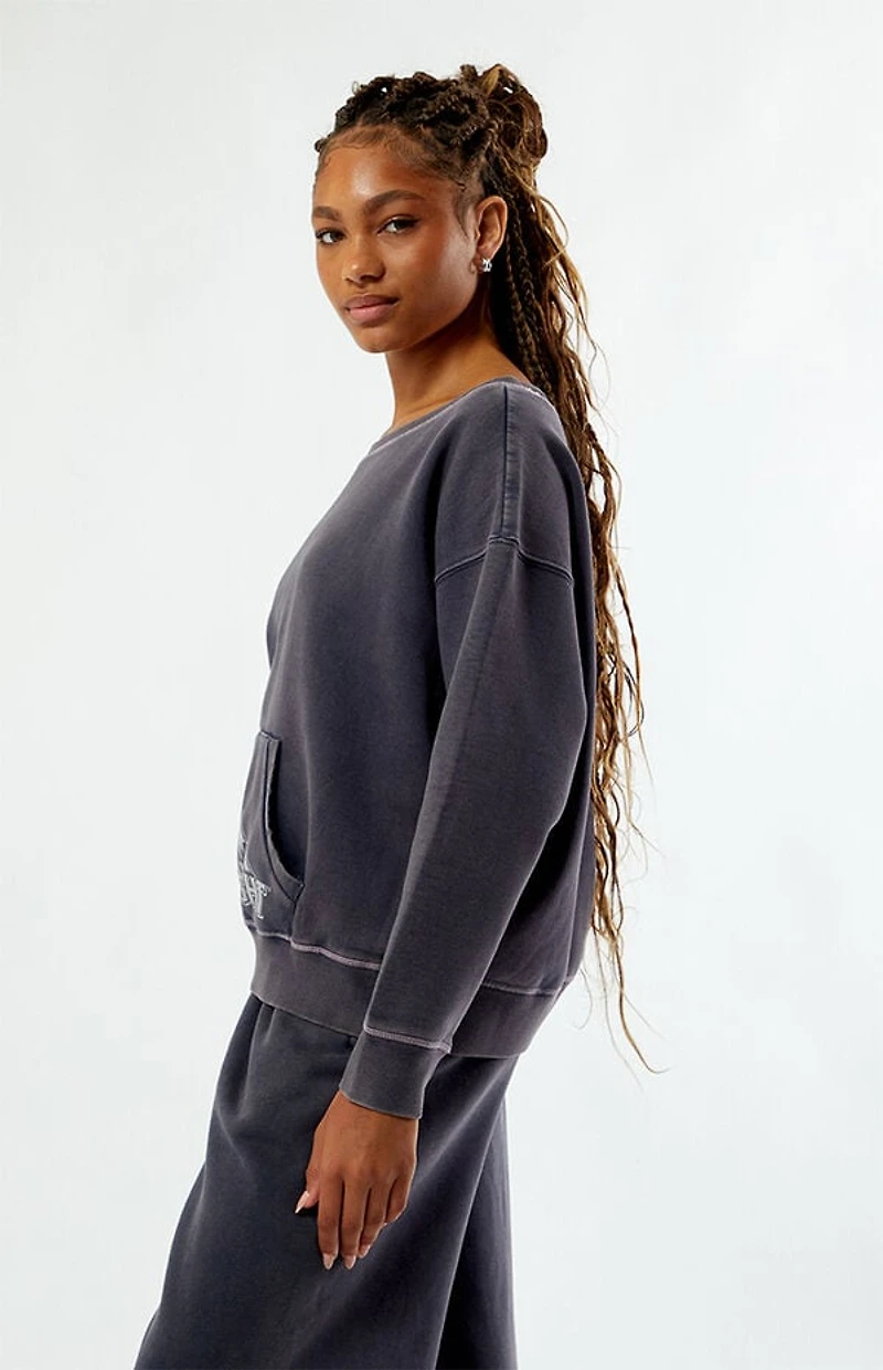 BUSCH LIGHT 89 Off-The-Shoulder Sweatshirt