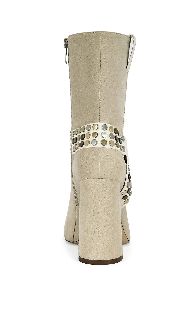 AZALEA WANG Women's Dyzma Bone Platform Booties