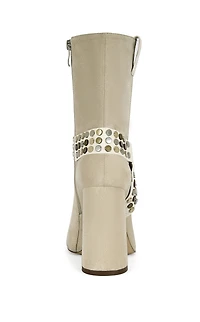 AZALEA WANG Women's Dyzma Bone Platform Booties