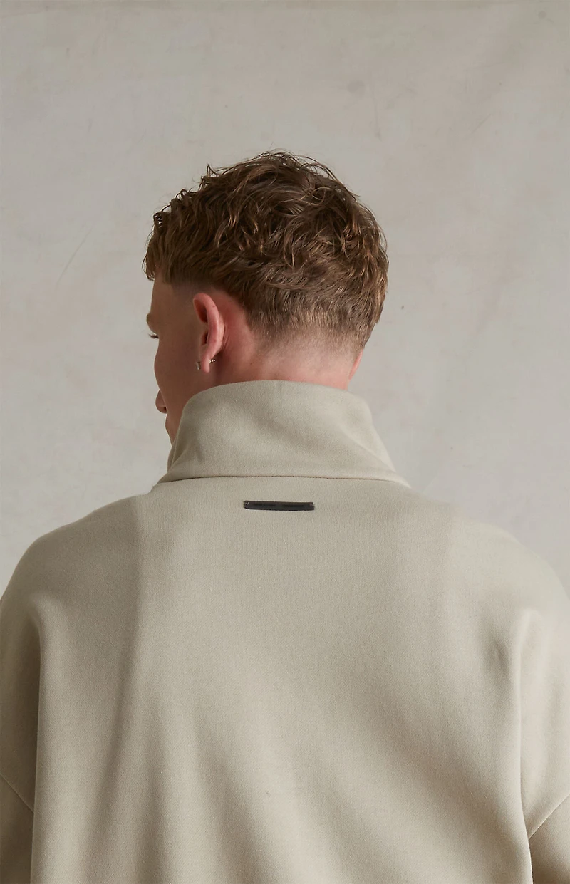 Fear of God ESSENTIALS Timber & Cloud White Modern Fleece Track Jacket